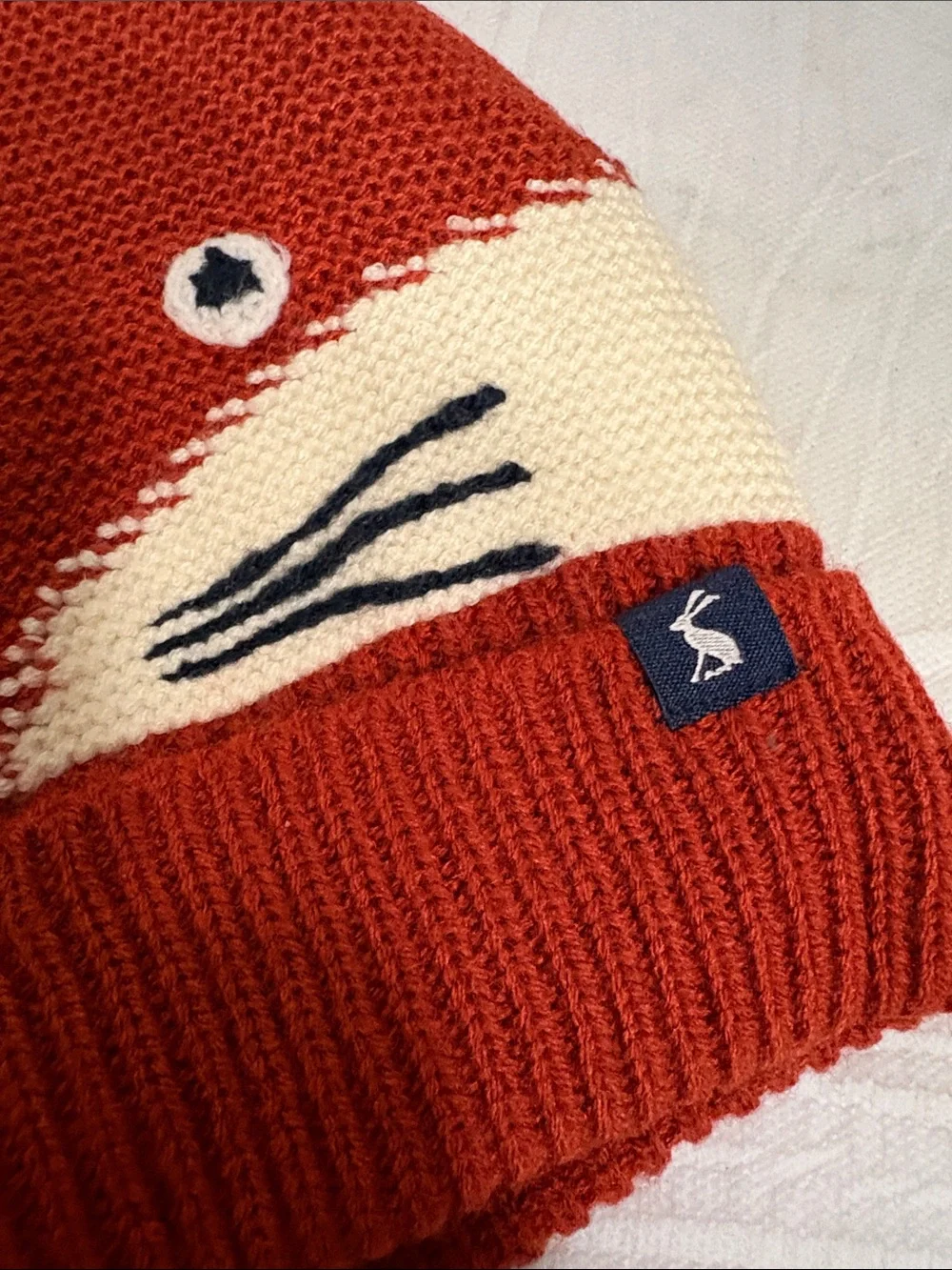 Joules Kids Fox Knit Beanie Hat - NWT
